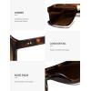 image:imageSOJOS Trendy Polarized Aviator Sunglasses for Women MenFashion Square Aviators Shades Vintage Style UV400 Protected SJ2699Tortoise