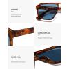 image:imageSOJOS Trendy Polarized Aviator Sunglasses for Women MenFashion Square Aviators Shades Vintage Style UV400 Protected SJ2699Yellow Demi