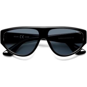 image:imageSOJOS Trendy Polarized Aviator Sunglasses Womens Mens Large 80s 90s Style Retro Vintage Shades SJ2705BlackGreyish Blue