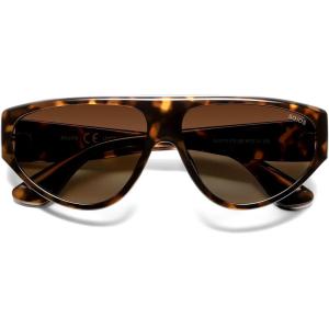 image:imageSOJOS Trendy Polarized Aviator Sunglasses Womens Mens Large 80s 90s Style Retro Vintage Shades SJ2705Brown TortoiseGradient Brown