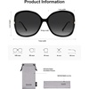 image:imageSOJOS 2026 Oversized Butterfly Sunglasses for Women with Gold ArmsBeach Sun UV Protection ShadesBlackGrey