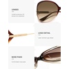 image:imageSOJOS 2026 Oversized Butterfly Sunglasses for Women with Gold ArmsBeach Sun UV Protection ShadesBrownBrown