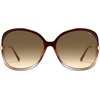 image:imageSOJOS 2026 Oversized Butterfly Sunglasses for Women with Gold ArmsBeach Sun UV Protection ShadesBrownBrown