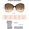 image:imageSOJOS 2026 Oversized Butterfly Sunglasses for Women with Gold ArmsBeach Sun UV Protection ShadesBrownBrown