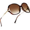 image:imageSOJOS 2026 Oversized Butterfly Sunglasses for Women with Gold ArmsBeach Sun UV Protection ShadesOrange TortoiseBrown