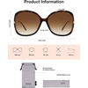 image:imageSOJOS 2026 Oversized Butterfly Sunglasses for Women with Gold ArmsBeach Sun UV Protection ShadesOrange TortoiseBrown