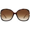 image:imageSOJOS 2026 Oversized Butterfly Sunglasses for Women with Gold ArmsBeach Sun UV Protection ShadesOrange TortoiseBrown