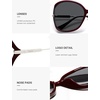 image:imageSOJOS 2026 Oversized Butterfly Sunglasses for Women with Gold ArmsBeach Sun UV Protection ShadesRedGrey