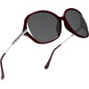 image:imageSOJOS 2026 Oversized Butterfly Sunglasses for Women with Gold ArmsBeach Sun UV Protection ShadesRedGrey