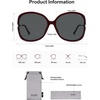 image:imageSOJOS 2026 Oversized Butterfly Sunglasses for Women with Gold ArmsBeach Sun UV Protection ShadesRedGrey