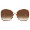 image:imageSOJOS 2026 Oversized Butterfly Sunglasses for Women with Gold ArmsBeach Sun UV Protection ShadesTransparent BrownBrown