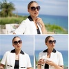 image:imageSOJOS 2026 Oversized Butterfly Sunglasses for Women with Gold ArmsBeach Sun UV Protection ShadesTransparent BrownBrown