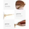 image:imageSOJOS 2026 Oversized Butterfly Sunglasses for Women with Gold ArmsBeach Sun UV Protection ShadesTransparent BrownBrown
