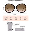 image:imageSOJOS 2026 Oversized Butterfly Sunglasses for Women with Gold ArmsBeach Sun UV Protection ShadesYellow TortoiseBrown