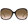image:imageSOJOS 2026 Oversized Butterfly Sunglasses for Women with Gold ArmsBeach Sun UV Protection ShadesYellow TortoiseBrown