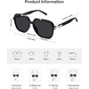 image:imageSOJOS Big Trendy Polarized Aviator Sunglasses for Women Men 80s 90s Retro Square Aviators Sun Glasses SJ2672BlackGrey