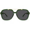 image:imageSOJOS Big Trendy Polarized Aviator Sunglasses for Women Men 80s 90s Retro Square Aviators Sun Glasses SJ2672Dark GreenGrey