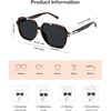 image:imageSOJOS Big Trendy Polarized Aviator Sunglasses for Women Men 80s 90s Retro Square Aviators Sun Glasses SJ2672Dark TortoiseGrey