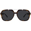 image:imageSOJOS Big Trendy Polarized Aviator Sunglasses for Women Men 80s 90s Retro Square Aviators Sun Glasses SJ2672Dark TortoiseGrey