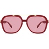 image:imageSOJOS Big Trendy Polarized Aviator Sunglasses for Women Men 80s 90s Retro Square Aviators Sun Glasses SJ2672RedLight Red Tint