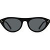 image:imageSOJOS Polarized Retro Oval Cat Eye Sunglasses for Women 90s Small Y2K Vintage TR90 Sun Glasses SJ2727BlackGrey