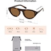 image:imageSOJOS Polarized Retro Oval Cat Eye Sunglasses for Women 90s Small Y2K Vintage TR90 Sun Glasses SJ2727Brown TortoiseBrown