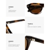 image:imageSOJOS Polarized Retro Oval Cat Eye Sunglasses for Women 90s Small Y2K Vintage TR90 Sun Glasses SJ2727Brown TortoiseBrown