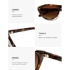 image:imageSOJOS Polarized Retro Oval Cat Eye Sunglasses for Women 90s Small Y2K Vintage TR90 Sun Glasses SJ2727Brown TortoiseGradient Brown