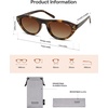 image:imageSOJOS Polarized Retro Oval Cat Eye Sunglasses for Women 90s Small Y2K Vintage TR90 Sun Glasses SJ2727Brown TortoiseGradient Brown
