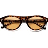 image:imageSOJOS Polarized Retro Oval Cat Eye Sunglasses for Women 90s Small Y2K Vintage TR90 Sun Glasses SJ2727Brown TortoiseLight Brown