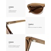 image:imageSOJOS Polarized Retro Oval Cat Eye Sunglasses for Women 90s Small Y2K Vintage TR90 Sun Glasses SJ2727Light Crystal BrownBrown