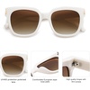 image:imageSOJOS Polarized Sunglasses for Women Men Trendy Square Large Sun Glasses SJ2149Beige