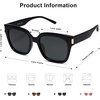 image:imageSOJOS Polarized Sunglasses for Women Men Trendy Square Large Sun Glasses SJ2149BlackGrey