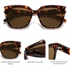 image:imageSOJOS Polarized Sunglasses for Women Men Trendy Square Large Sun Glasses SJ2149Brown TortoiseBrown