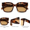 image:imageSOJOS Polarized Sunglasses for Women Men Trendy Square Large Sun Glasses SJ2149BrownLight Brown