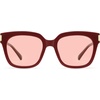 image:imageSOJOS Polarized Sunglasses for Women Men Trendy Square Large Sun Glasses SJ2149RedLight Red