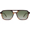 image:imageSOJOS Retro Aviator Sunglasses for Women MenTrendy Rectangle Womens Mens Shades Sun Glasses SJ2202Tortoise FrameGreen Grading Lens