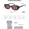 image:imageSOJOS Retro Oval Polarized Sunglasses for Women Men Vintage 90s Style Womens Mens Sunnies Sun Glasses SJ2369BlackBurgundy