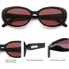 image:imageSOJOS Retro Oval Polarized Sunglasses for Women Men Vintage 90s Style Womens Mens Sunnies Sun Glasses SJ2369BlackBurgundy