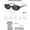 image:imageSOJOS Retro Oval Polarized Sunglasses for Women Men Vintage 90s Style Womens Mens Sunnies Sun Glasses SJ2369BlackGrey