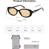 image:imageSOJOS Retro Oval Polarized Sunglasses for Women Men Vintage 90s Style Womens Mens Sunnies Sun Glasses SJ2369BlackLight Brown