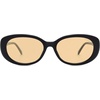 image:imageSOJOS Retro Oval Polarized Sunglasses for Women Men Vintage 90s Style Womens Mens Sunnies Sun Glasses SJ2369BlackLight Brown