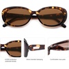 image:imageSOJOS Retro Oval Polarized Sunglasses for Women Men Vintage 90s Style Womens Mens Sunnies Sun Glasses SJ2369Brown TortoiseBrown
