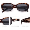 image:imageSOJOS Retro Oval Polarized Sunglasses for Women Men Vintage 90s Style Womens Mens Sunnies Sun Glasses SJ2369Dark TortoiseLight Grey