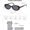 image:imageSOJOS Retro Oval Polarized Sunglasses for Women Men Vintage 90s Style Womens Mens Sunnies Sun Glasses SJ2369Dark TortoiseLight Grey