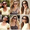 image:imageSOJOS Retro Oval Polarized Sunglasses for Women Men Vintage 90s Style Womens Mens Sunnies Sun Glasses SJ2369Dark TortoiseLight Grey