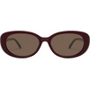 image:imageSOJOS Retro Oval Polarized Sunglasses for Women Men Vintage 90s Style Womens Mens Sunnies Sun Glasses SJ2369Deep Eggplant PurpleRetro Brown