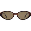 image:imageSOJOS Retro Oval Polarized Sunglasses for Women Wide Chic Cat Eye Trendy Vintage Shades UV400 ProtectionBrownBrown