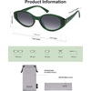 image:imageSOJOS Retro Oval Polarized Sunglasses for Women Wide Chic Cat Eye Trendy Vintage Shades UV400 ProtectionGreenGradient Grey