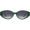 image:imageSOJOS Retro Oval Polarized Sunglasses for Women Wide Chic Cat Eye Trendy Vintage Shades UV400 ProtectionGreenGradient Grey